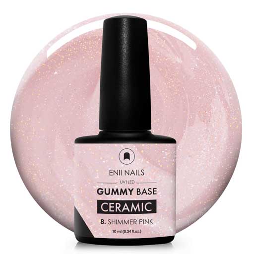 Ceramic Gummy Base 8. Shimmer Pink